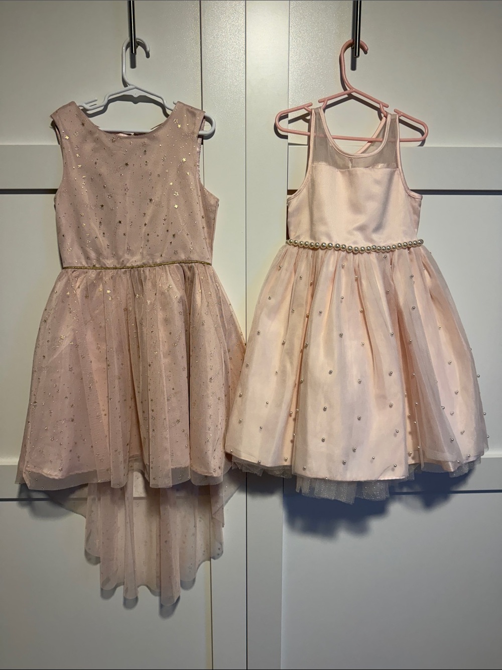 Girls' Sparkle Tulle Party Dress - Light Pink